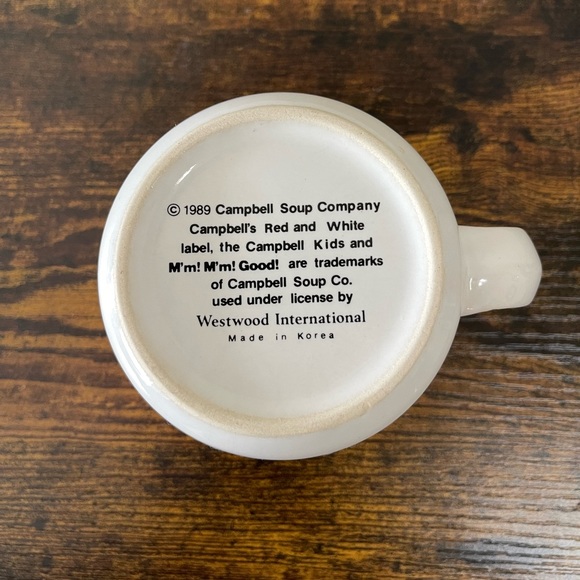 Vintage 1989 Campbell Soup Company M'm! M'm! Good Kids Eating Ceramic Mug Cup - Picture 5 of 6
